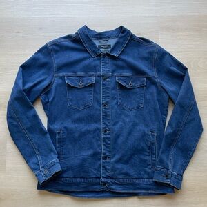 Kenneth Cole Blue Denim Shirt Jacket